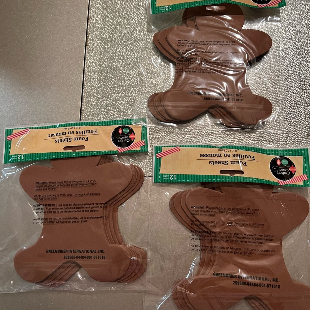 Gingerbread foam craft